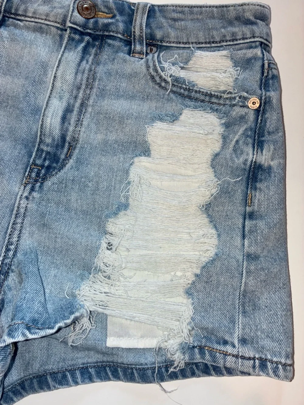 AE - Mom Distressed Shorts - Picture 3 of 7